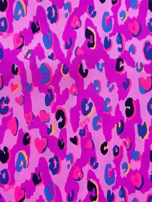 ~ Tela Lilly Pulitzer - Popelina de algodón “Pink Cheetas” 18”x28” # 143 Foto 1 de 3