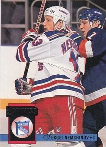 #214 Sergei Nemchinov - New York Rangers - 1993-94 Donruss Hockey - Image 1 of 1