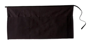 Mark Richards 11" x 22" Crea tu propio DELANTAL CINTURA LONA con bolsillos - NEGRO - Imagen 1 de 1