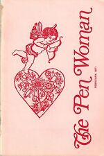 Pen Woman Valentine's Day, Love Literature, Women Writers Authors 1971