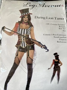 Costume Halloween Leg Avenue Circo Audace Domatore Leone Femmina Adulto Medio - Foto 1 di 3