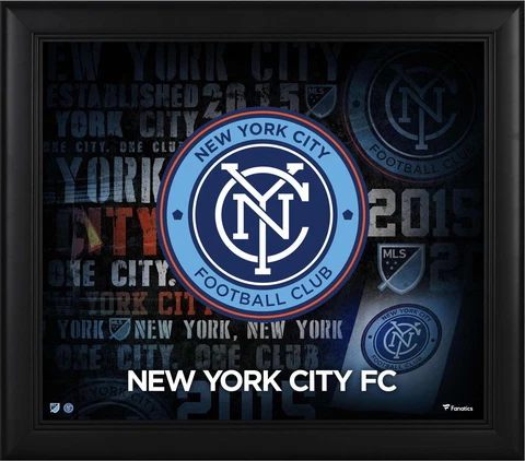New York City FC Framed 15" x 17" Team Heritage Collage Cover