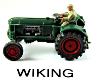 Rare Wiking Classic Old DEUTZ FARM Tractor with Operator DRIVER Made in Germany - Picture 1 of 11