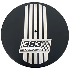 383 Stroker 14" Round Air Cleaner Kit, Raised Billet Top, Aluminum - Ansen USA - Picture 1 of 6