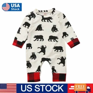 Baby Casual Jumpsuits Boys Girls Toddler Rompers Cotton Bebe Jumpsuit Clothing - Picture 1 of 11