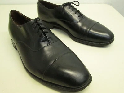 Винтажный EUC LLoyd & Haig сделанный на заказ черный Оксфорд крышка носок платье туфли 11 EEE Великобритании сделано - Изображение 1 из 4