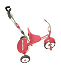 Radio Flyer Deluxe Steer and Stroll Kids Recreation Bike Tricycle Red