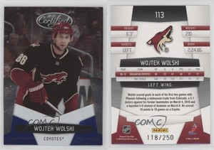 2010-11 Certified Platinum Blue /250 Wojtek Wolski #113