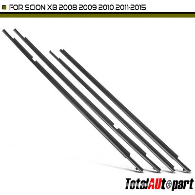 4x Door Belt Molding Weatherstrip for Scion xB 2008 2009 2010-2015 Front & Rear - Image 1 of 4