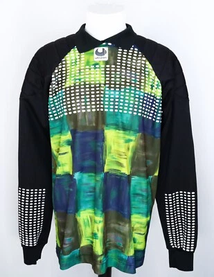 VINTAGE UHLSPORT GOALKEEPER SHIRT TEMPLATE #1 - MAGLIA PORTIERE MAILLOT GARDIEN - Immagine 1 di 4
