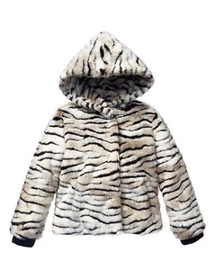 JUICY COUTURE GIRLS FAUX FUR ZIGER JACKET ORG. $198.00 SIZE 6-7 BNWT - Picture 1 of 2