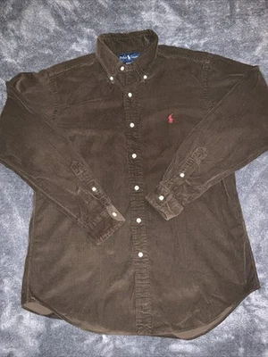 Ralph Lauren Men's Classic Fit Long Sleeve Corduroy Shirt Brown M - Image 1 of 4