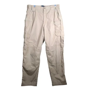 5.11 Tactical Series Mens Pants Tan Utility Pockets Workwear Straight Leg 34x32 - Picture 1 of 11