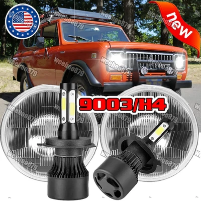 Par de faros LED redondos de 7 pulgadas para International Harvester Scout II 1973-1980 Foto 1 de 4