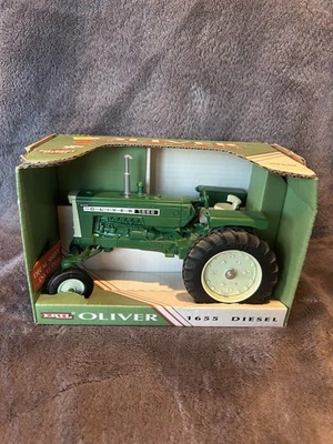 Ertl Oliver 1655 Diesel 1/16 Diecast Farm Tractor Replica Collectible Rare Box - Image 1 of 4