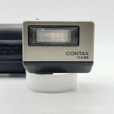 US Duty Included Contax TLA200 Silver Shoe Mount Flash with Case from JAPAN - Image 1 of 4