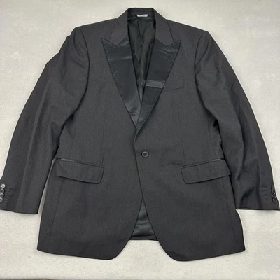 Dolce & Gabbana Jacket Mens 54 IT 44R Black Wool Tuxedo Peak Lapel Made in Italy - Image 1 of 4