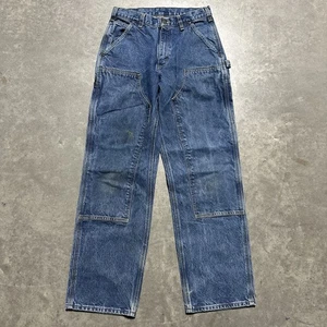 Carhartt Jeans Herren 30x32 Double Knee B73 DST Blau Loose Fit Carpenter Work Vintage - Bild 1 von 7
