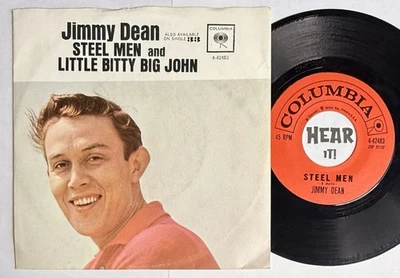 Teen Popcorn Rockabilly HOOK PS 45 JIMMY DEAN Little Bitty Big John COLUMBIA ~EX - Image 1 of 4