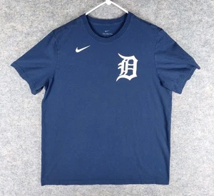 Nike Detroit Tigers Taglia Uomo Large The Nike T-shirt Blu Ottima 21,5x28,5 - Foto 1 di 14
