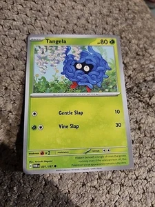 Pokemon TCG Tangela 001/167 Sv06: Twilight Masquerade Regular NM - Picture 1 of 2