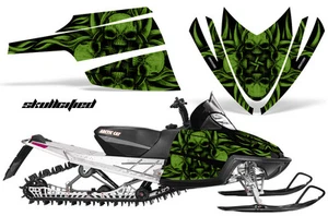 ARCTIC CAT M CROSSFIRE SNOWMOBILE CREATORX GRAPHICS KIT SKULLCIFIED GREEN - Picture 1 of 1