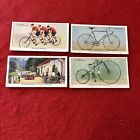 1939 John Player & Sons “Cycling” Tobacco Card Bicycle Card Lot (4).    All F-G