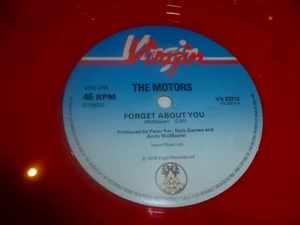 THE MOTORS - Forget About You - 1978 UK limited edition 4-track RED 12" Vinyl EP - Imagen 1 de 6