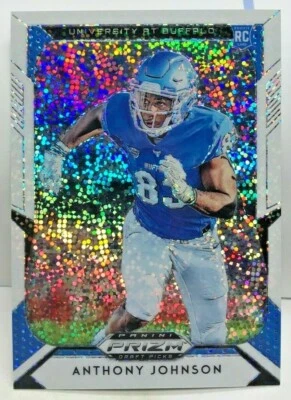 Anthony Johnson 2019 Panini Prizm Draft Picks RC#117 WHITE SPARKLE Prizm#d 14/15 - Image 1 of 2
