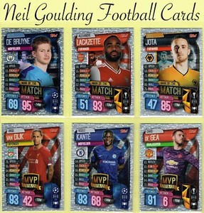 Topps Match Attax 2019-20 ☆ UEFA CHAMPIONS LEAGUE ☆ Football Cards #257 to #288