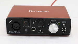 Focusrite Scarlett Solo 2nd Gen USB Audio Interface with USB Cable - Picture 1 of 13
