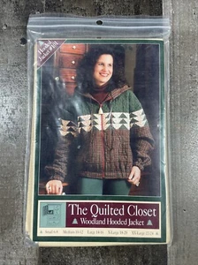 The Quilted Closet Woodland Hooded Jacket #101 NEW sewing pattern S - XXL 1995 - Picture 1 of 3