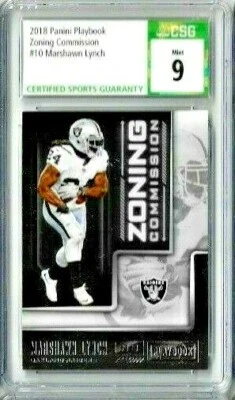 2018 Panini Playbook Marshawn Lynch Zoning Commission CSG 9 - Image 1 of 2