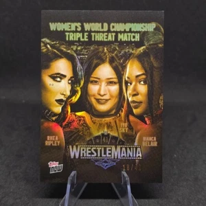 2025 Topps NOW WWE RHEA RIPLEY/IYO SKY/BIANCA BELAIR WM 41 /41 #WM5SSP - Picture 1 of 2