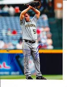 PITTSBURGH PIRATES WANDY RODRIGUEZ SIGNED WIPING OF SWEAT 8X10 - Picture 1 of 1