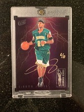 2013-14 Fleer Retro Ultra LeBron James Scoring Kings Gold Auto Autographed 6/10