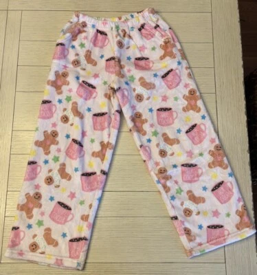 EUC iScream Girls Size Medium 10-12 Pink Print Pajama Pants - Image 1 of 4