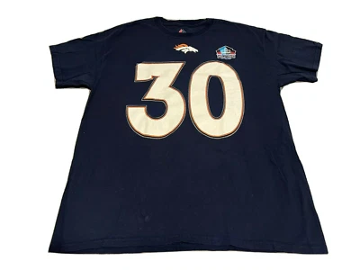 Camiseta deportiva azul marino Terrell Davis NFL Salón de la Fama Denver Broncos #30 grande Foto 1 de 4