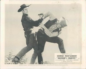 BADMAN'S COUNTRY GEORGE MONTGOMERY NEVILLE BRAND ORIGINAL LOBBY CARD PAT GARRETT