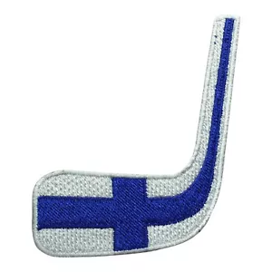 Hockey Stick Finland patch NHL patch Embroidery Iron on Sew on Patch 9x6.5cm - Picture 1 of 1