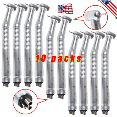 10 Pcs Seasky NSK PANA MAX Style Dental High Speed Turbine Handpiece Push 4Hole