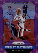 2015-16 Panini Prizm Prizms Purple #40 Wesley Matthews /99 - NM-MT