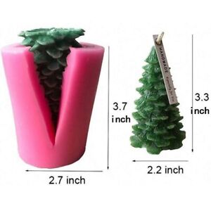 3D Wax Christmas Tree Candle Silicone Molds DIY Home Decoration Making Molds 1pc