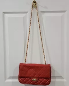 "Vintage rote gesteppte Handtasche von Jennifer Moore 10,5""x6" - Bild 1 von 11