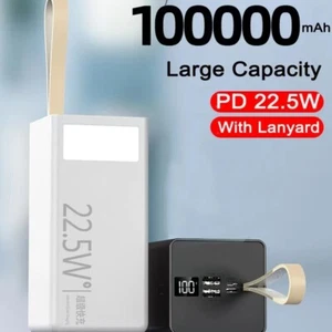Banque d'alimentation 5/80000mAh 22,5W grande capacité charge rapide alimentation externe portable - Photo 1 sur 14