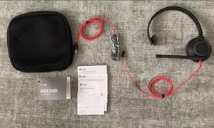 NEW! Poly Blackwire 5200 Series C5210T USB Monoaural Headset - Black - Picture 1 of 3