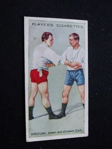 1913 John Player & Sons Wrestling & Ju-Jitsu Card # 18 The Hold (VG/EX) - Picture 1 of 3