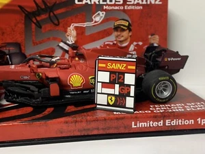 Pitboard 1:43/1:18 (Pizarra F1) / Carlos Sainz (Ferrari) 2021 P2 Monaco GP - Imagen 1 de 13