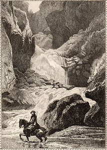 EAU FORTE / Fables de la Fontaine 1883 / LE TORRENT ET LA RIVIERE - Bild 1 von 1