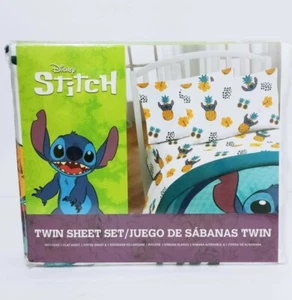 Disney Lilo And Stitch New Twin Bed Sheet 3pc Set Kids Bed Cover Decoration Gift - Picture 1 of 7